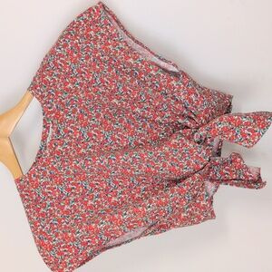 ZARA FLORAL CROP TOO SIZE LARGE